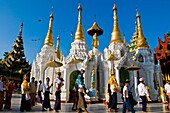 Myanmar (Burma), Yangon State, Yangon capital, Kandawgyi Quarter, People Park, Shwedagon pagoda, novice ordination ceremony