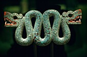 England,London,British Museum,Aztec Turquoise Mosaic of Double Headed Serpent from Mexico 15th-16th century
