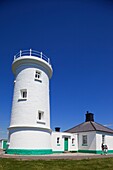 Wales,Glamorgan,Nash Point Lighthouse and Cottages