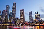 Singapore,Singapore River and City Skyline