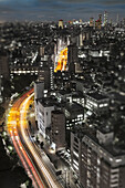 Downtown Tokyo skyline at dusk, Tokyo, Japan, Downtown Tokyo skyline at dusk, Tokyo, Japan