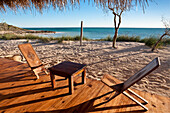 Luxuous terrace on the beach in the southwestern Madagascar, Luxuous terrace in Madagascar