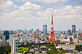 Tokyo Tower and Downtown Tokyo Skyline, Tokyo, Japan, Tokyo Tower and Downtown Tokyo Skyline