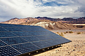 Solar panel in Death Valley, Death Valley National Park, California, USA, Solar panel in Death Valley
