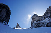 Schneekar zwischen Kleiner Turm und Großer Turm, Drei Türme, Rätikon, Montafon, Vorarlberg, Österreich
