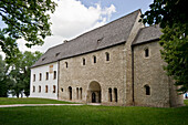 Carolingian gate hall, Fraueninsel, Chiemsee, Chiemgau, Bavaria, Germany