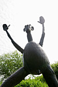 Sculpture by artist Heinrich Kirchner, near Seeon Monastery, Seeon, Chiemgau, Bavaria, Germany