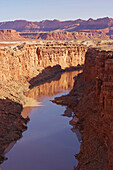 View of the Colorado river, Marble Canyon, Vermilion Cliffs, Arizona, USA, America