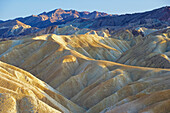 Zabriskie Point at Death Valley in the evening, Death Valley National Park, California, USA, America