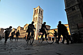 Piazza Trento e Trieste und Kathedrale, Ferrara, Emilia Romagna, Italien