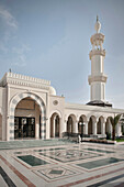 Atrium of the Al Sharif Al Hussein bin Ali Mosque, Gulf of Aqaba, Red Sea, Jordan, Middle East, Asia