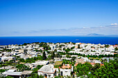 Blick auf Anacapri, Capri, Kampanien, Italien