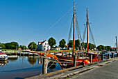 Old harbour of Tönning, Nordsee, Schleswig-Holstein, Germany