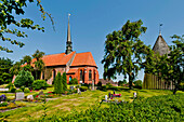 Kirche in Witzwort, Husum, Nordfriesland, Schleswig-Holstein, Deutschland