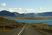 Hoefdavatn at Skagafjoerdur fjord, North Iceland, Europe