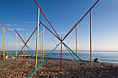 Russia, Black Sea Coast, Sochi, Lighthouse Beach