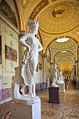 Russia, Saint Petersburg, Center, Winter Palace, Hermitage Museum, statue of a Dancer by Antonio Canova