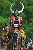 A costumed participant in the Jidai Matsuri