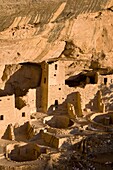 Cliff Palace cave dwellings during winter in Mesa Verde National Park, Colorado, USA