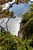 Seaside view Capri island Italy