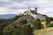 The ruins of medieval castle Cachtice, Male Karpaty, Slovakia