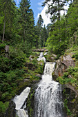 Blick auf die Triberger Wasserfälle, Triberg, Schwarzwald, Baden-Württemberg, Deutschland, Europa