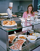 Breakfast buffet in a hotel, Langenlois, Lower Austria, Austria