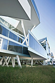 Aussenansicht des Actelion Verwaltungsgebäudes, Architekten Herzog &amp,amp; de Meuron, Allschwil, Basel, Schweiz, Europa