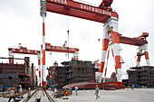 Contruction docks at Ouhua Shipyard, Zhoushan, Zhejiang province, China
