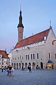 Medieval town hall in Town Hall Square,Tallinn,Estonia