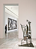 Important works by Pablo Picasso, including the sculpture woman in the garden and Guernica  in the Centro de Arte Reina Sofia, Madrid, Spain