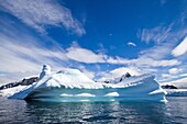 Iceberg in Lemaire Channel on the western side of the Antarctic Peninsula during the summer months, Southern Ocean. Iceberg in Lemaire Channel on the western side of the Antarctic Peninsula during the summer months, Southern Ocean  MORE INFO An increasing