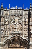 Sculpture on the portal of Colegio de San Gregorio, National Sculpture Museum, Valladolid, Castile and Leon, Spain