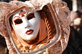 Venetian masks at Carnival 2009, Italy