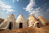 Traditional beehive houses in Sarouj village, Hama, Syria