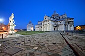 The cathedral and baptistery in Piazza dei Miracoli, Pisa, Italy