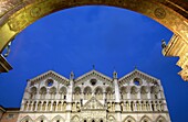 Facade of San Giorgio´s cathedral, Ferrara, Italy
