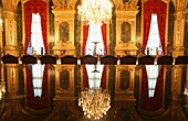 Dining room in the apartments of Napoleon III, Louvre Museum, Paris, France