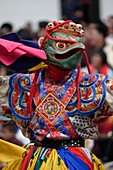 Dancer at the Tsechu festival, Thimphu, Bhutan