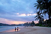 sunset walk at he beach Mirissa, Sri Lanka