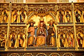 famous Altar of the Coronation Virgin Mary inside the Marienkirche or St  Mary´s church, Hanseatic City of Stralsund, Mecklenburg-Vorpommern, Germany