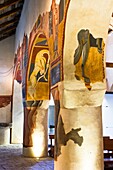 Romanesque murals in the church of Sant Joan de Boi - Taüll - Vall de Boi - Pyrenees - Lleida Province - Catalonia - Cataluña - Spain
