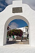White architecture of Haria  Lanzarote, Canary Islands, Spain