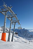 Ski lift, Germany, Bavaria, Zugspitze, Zugspitzplatt