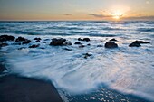 Sunset over the Gulf of Mexico from Caspersen Beach in Venice Florida