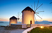 Windmills of Mykonos Town, Mykonos, Cyklades, Greece