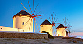 Windmills of Mykonos Town, Mykonos, Cyklades, Greece