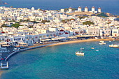 Mykonos Town and Port, Mykonos, Cyklades, Greece