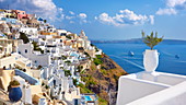 Village of Fira, Santorini Island, Cyclades, Greece