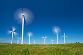 Wind turbine, wind farm, Pomerania, Poland, Europe